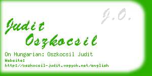 judit oszkocsil business card